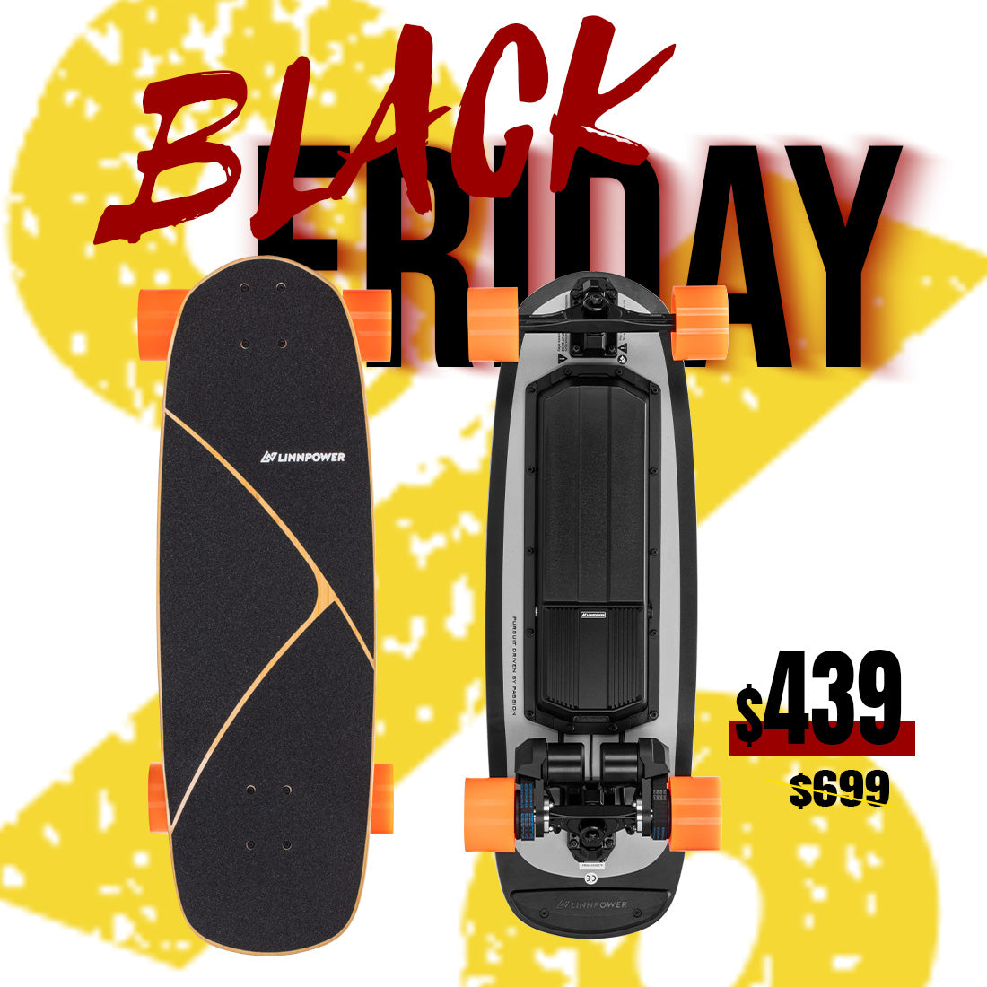 LINNPOWER Mini 5 Electric Shortboard