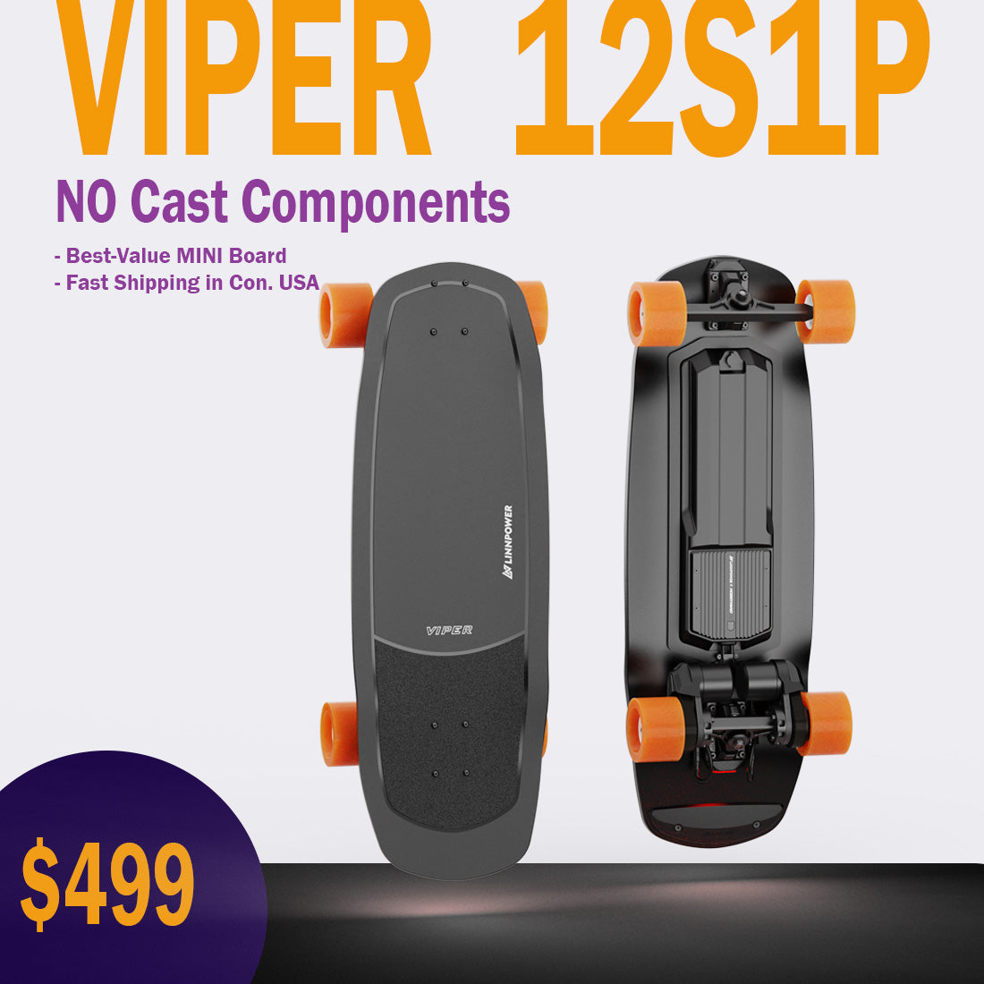 LINNPOWER VIPER - Electric Shortboard
