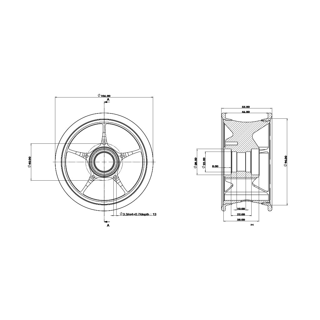 NEXT Quick Release Standard  Hub