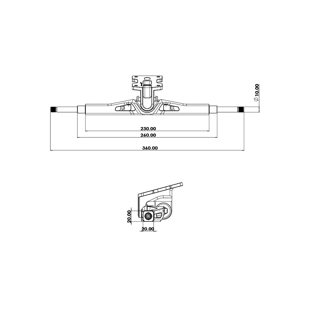 RaceAxis™ Pivot Truck | 5-Axis CNC 7075-T651 Racing Truck | LINNPOWER