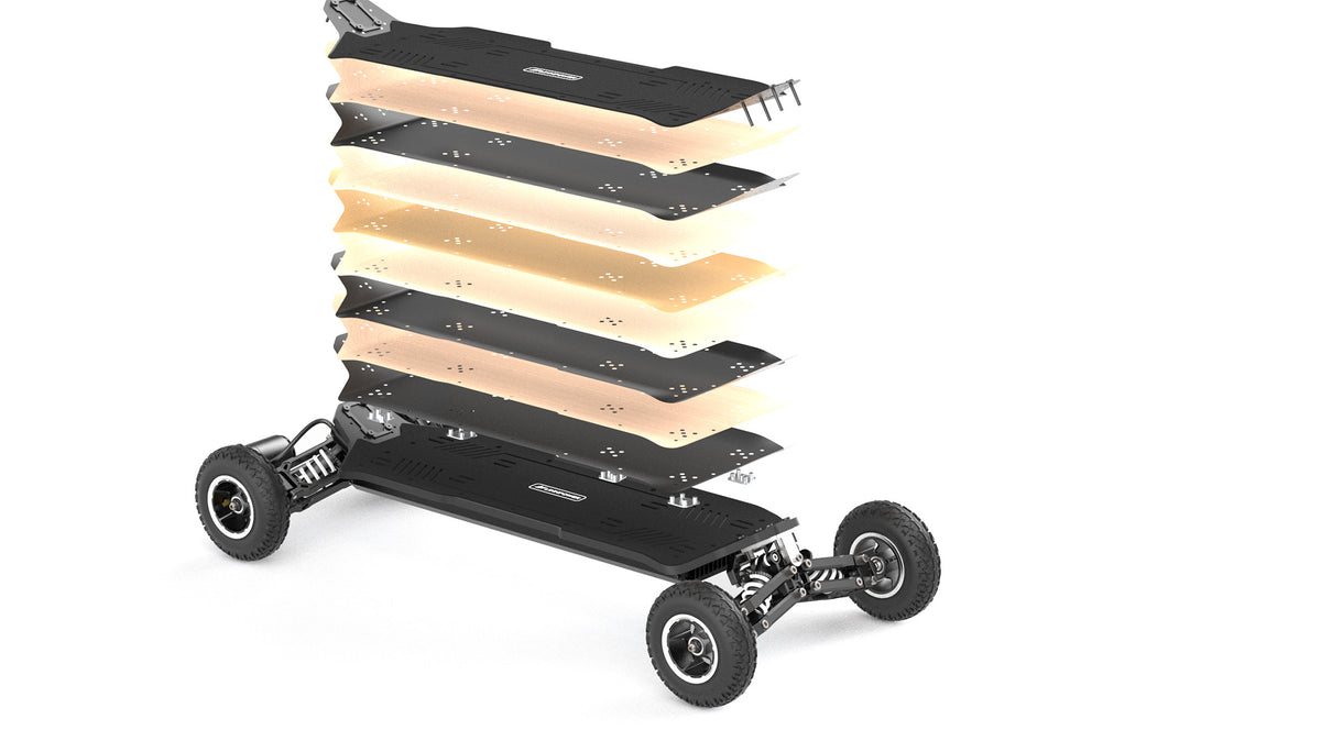 Refined Deck Geometry & Snowboard-Inspired Composite