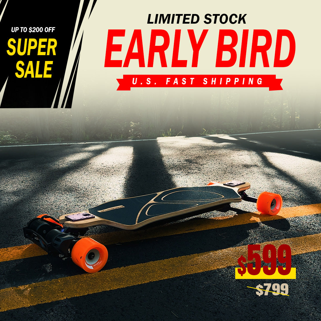 LINNPOWER ZEPHYR- Electric Streetboard